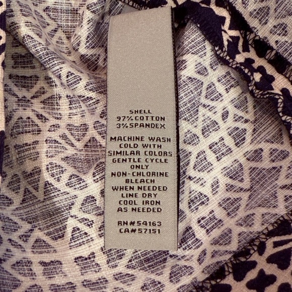 Women’s ELIZA J Navy/White geometric print shift dress- Size 4 - Picture 9 of 9